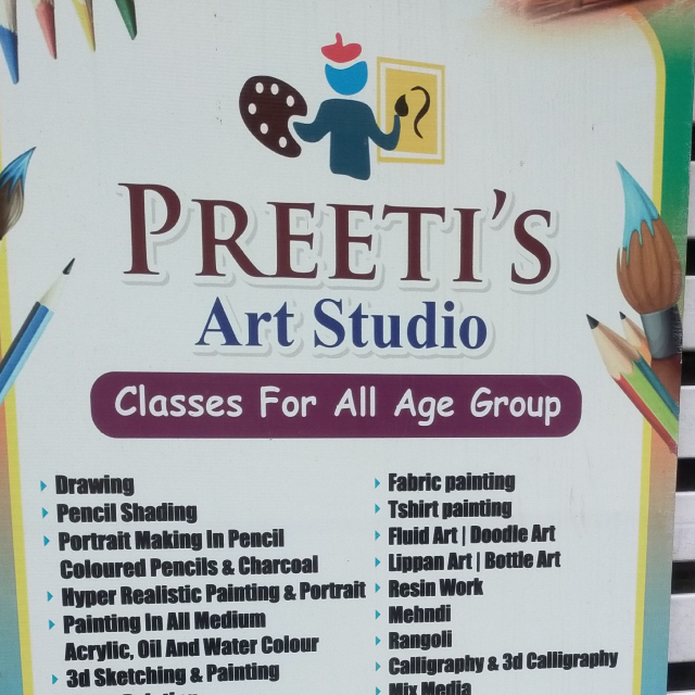 Preeti Art studio  logo