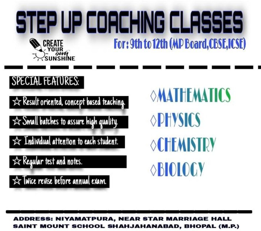 Step Up Coaching Classes - Idgah Hills, Bhopal