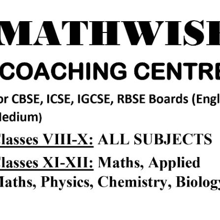 MATHWISE COACHING CENTRE logo
