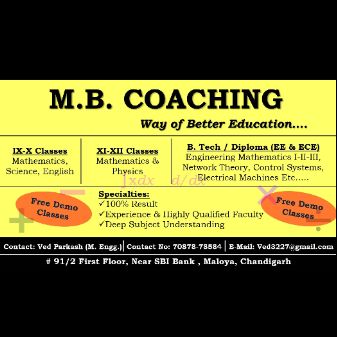 M B Coaching logo