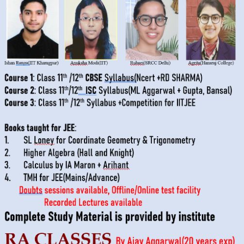 RA MATHEMATICS CLASSES logo